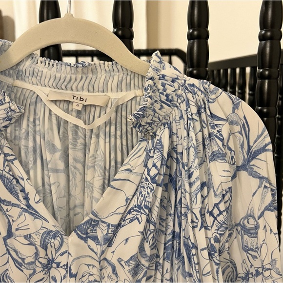 Womens Tibi Isa Toile Cropped Edwardian Top - Picture 4 of 7